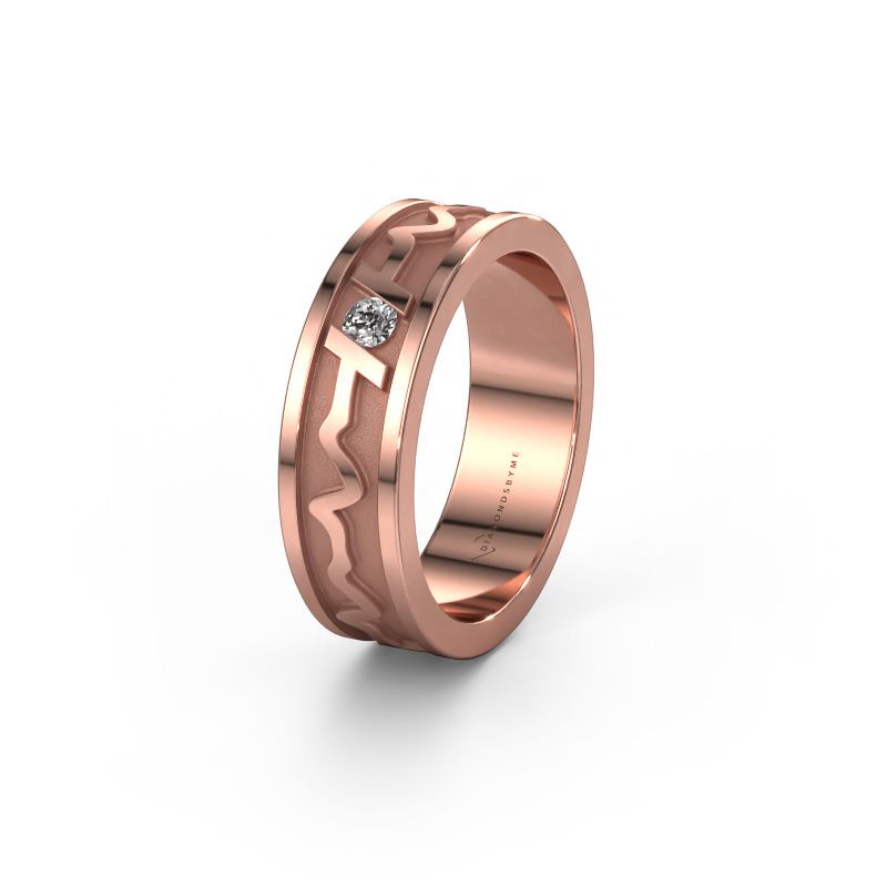 Ehering Heartbeat 3 585 Roségold ±6x1.8 mm