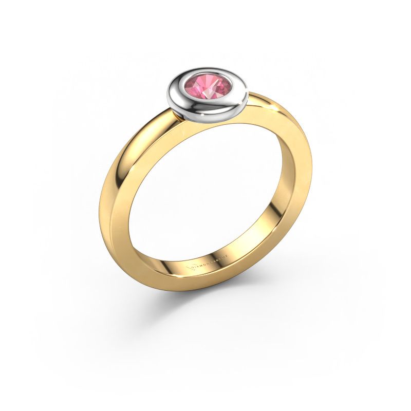 Ring Iris 585 Gold Turmalin rosa 4 mm