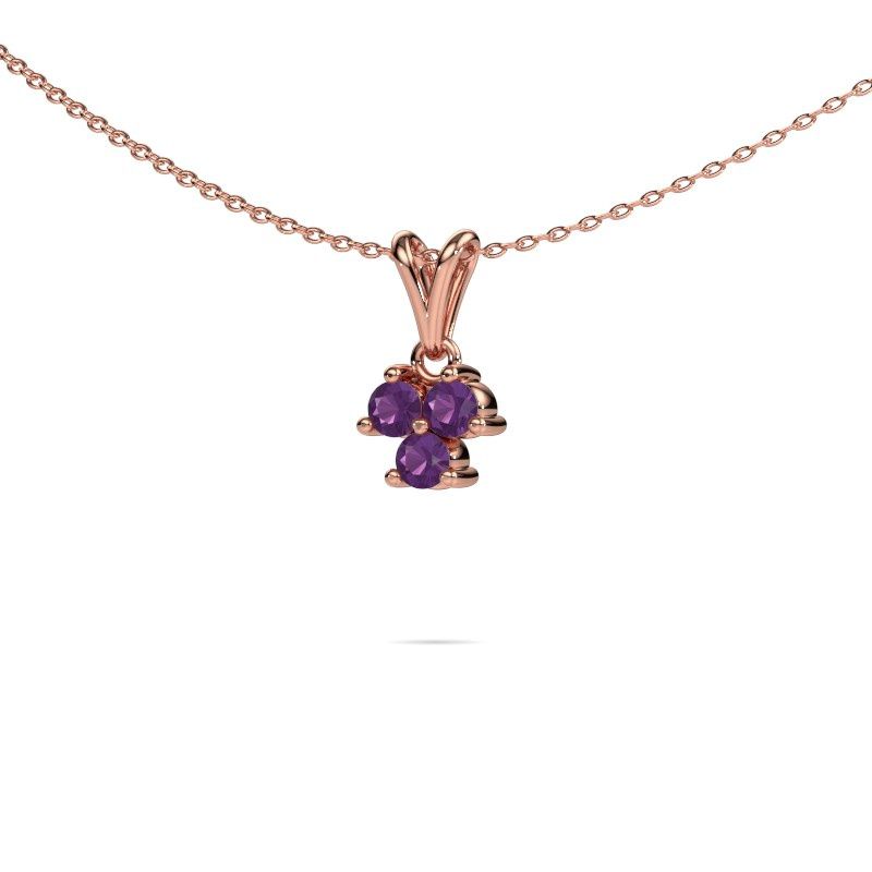 Anhänger Shirlee 585 Roségold Amethyst 3 mm