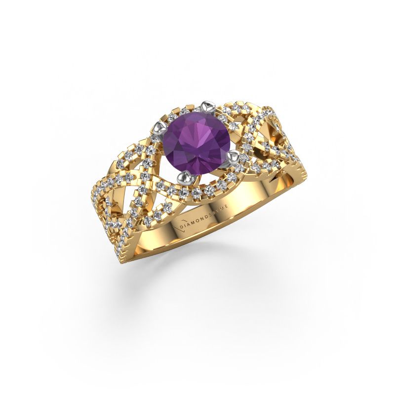 Anello Jeni 585 oro ametista 6.5 mm