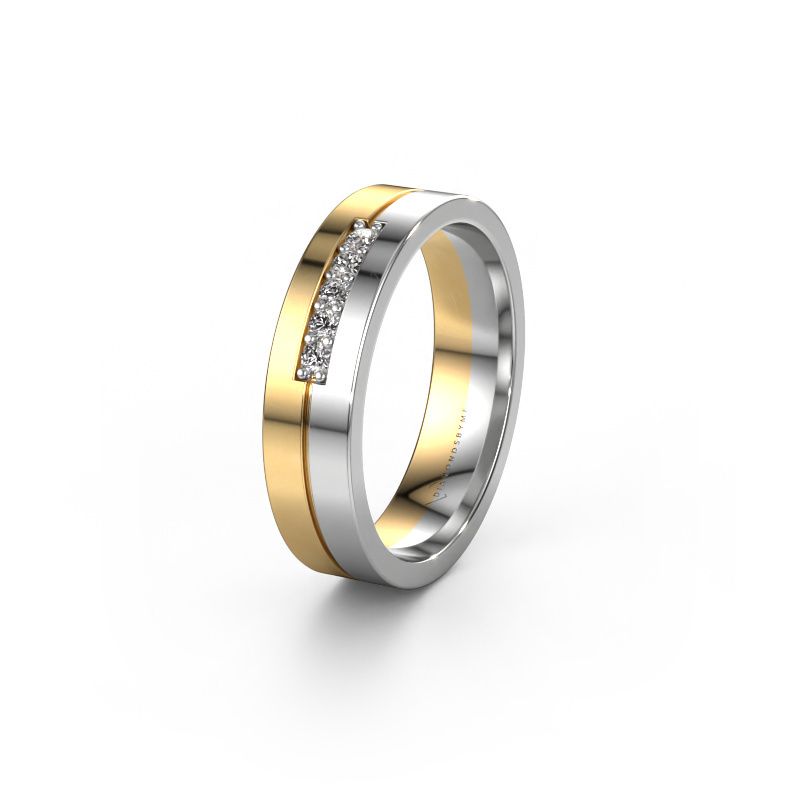 Trauring WH0211L15AP 585 Gold Lab-grown Diamant ±5 x 1,7 mm