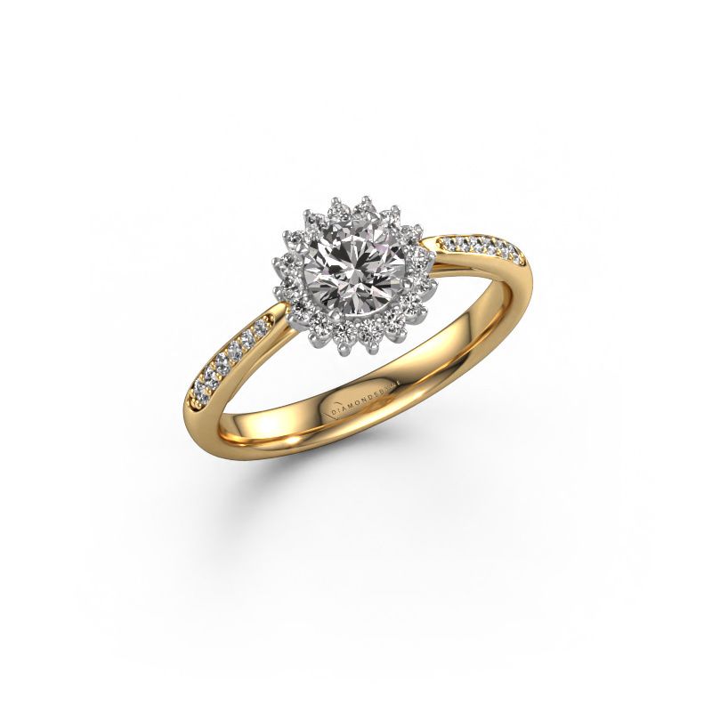 Engagement ring Tilly RND 2 585 gold diamond 0.50 crt