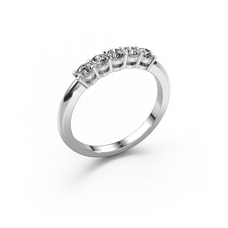 Bague Michelle 5 585 or blanc diamant synthétique 0.15 crt
