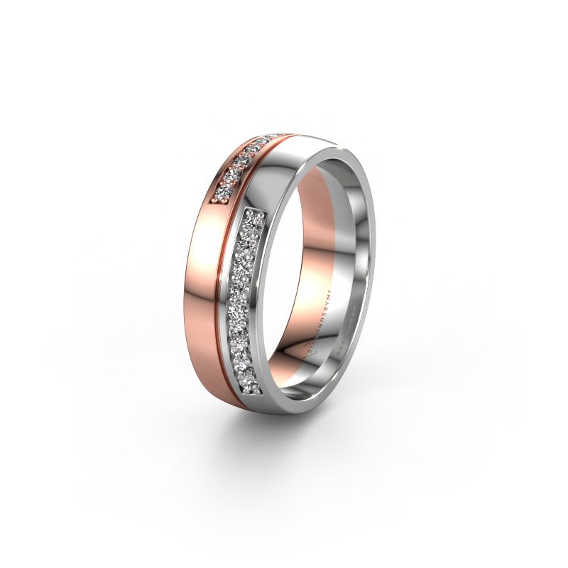 Ehering WH0213L26AP 585 Roségold Lab-grown Diamant ±6x1.7 mm