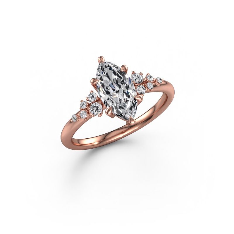 Engagement ring Royce MRQ 585 rose gold diamond 1.25 crt