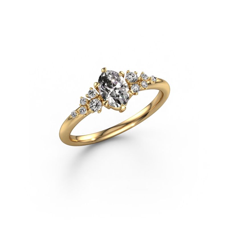 Engagement ring Royce OVL 585 gold diamond 0.80 crt