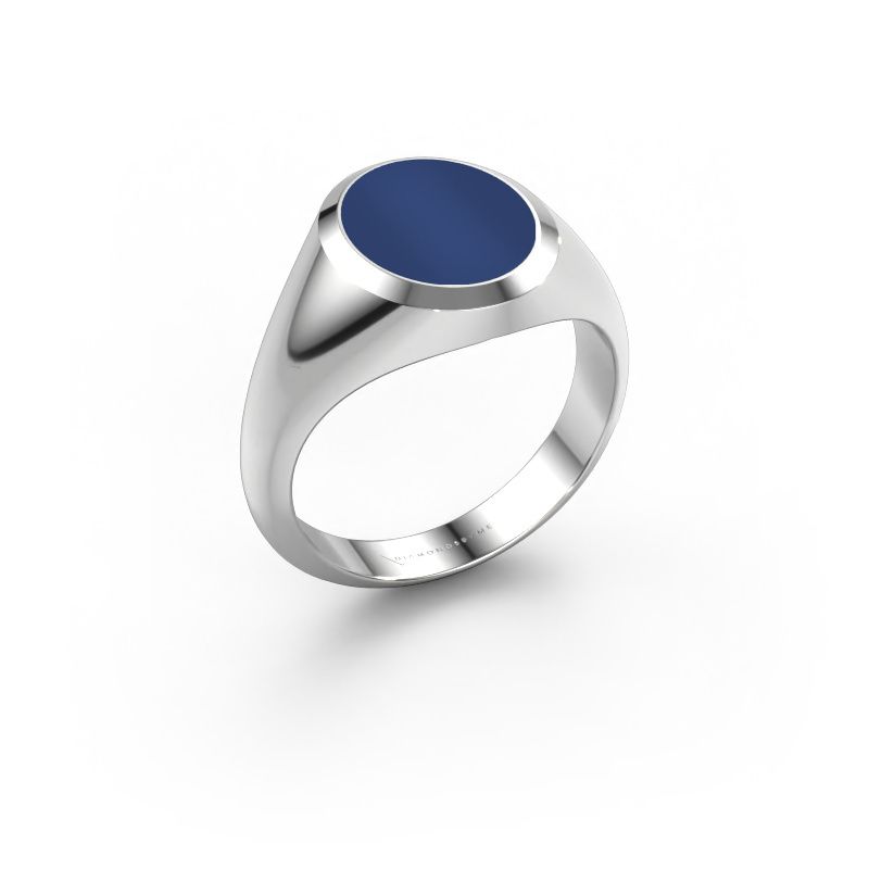 Signet ring Herman 2 950 platinum lapis 12x10 mm