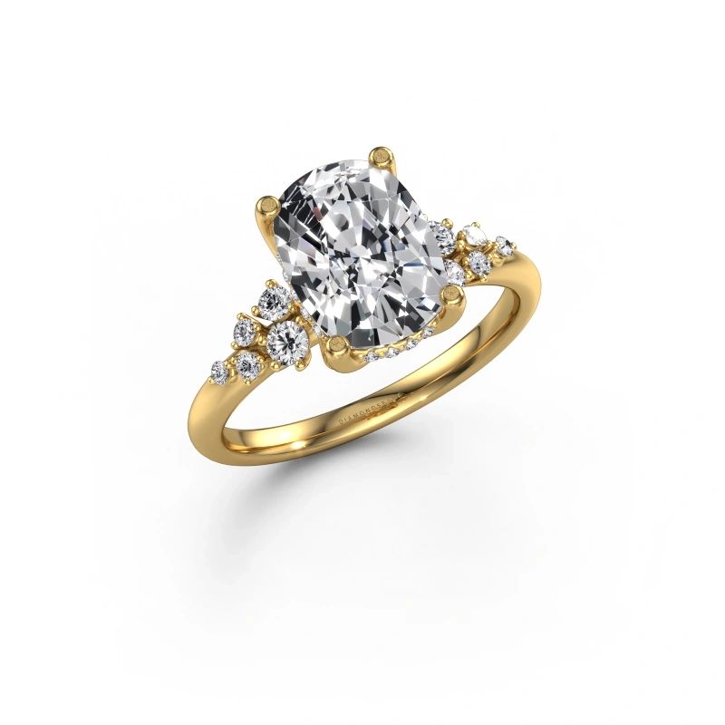 Engagement ring Emma CSH 585 gold lab grown diamond 2.775 crt