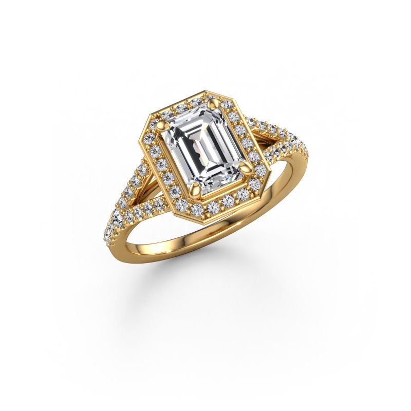 Engagement ring Pamela EME 585 gold diamond 1.835 crt