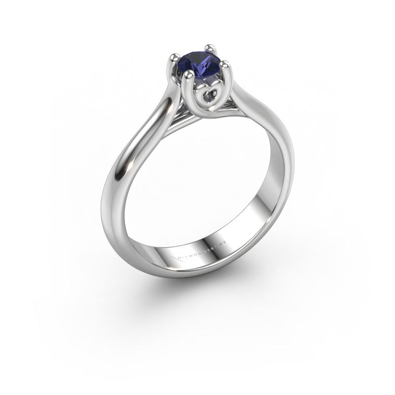 Verlobungsring Nisa 950 Platin Saphir 4.2 mm