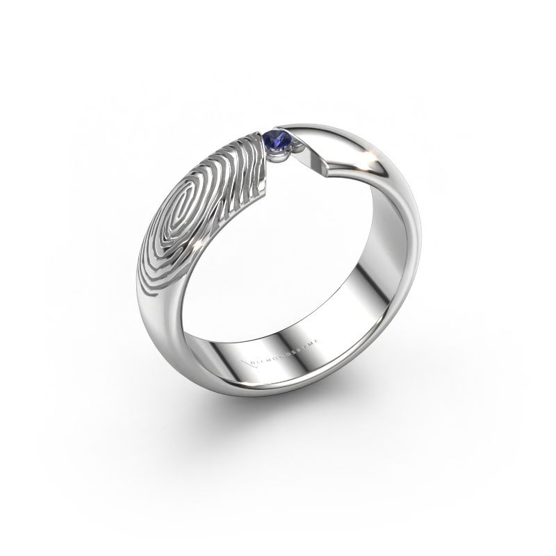 Alliance Leonila 950 platine ±5,5x1.8 mm saphir