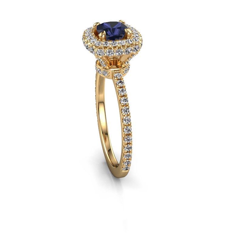 Image of Engagement ring Talitha CUS 585 gold sapphire 5 mm