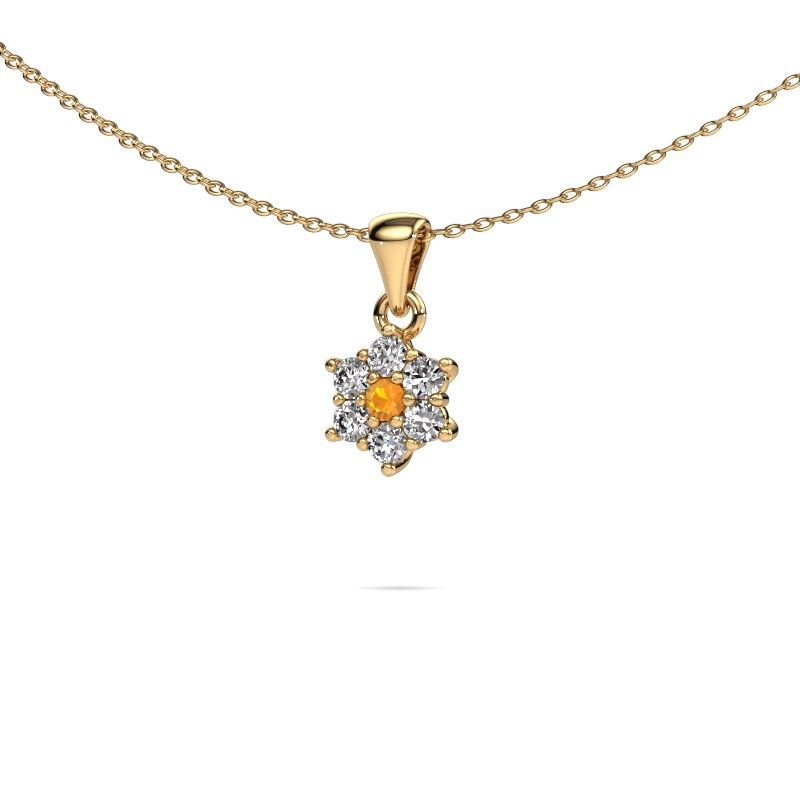 Anhänger Chantal 585 Gold Citrin 2.4 mm