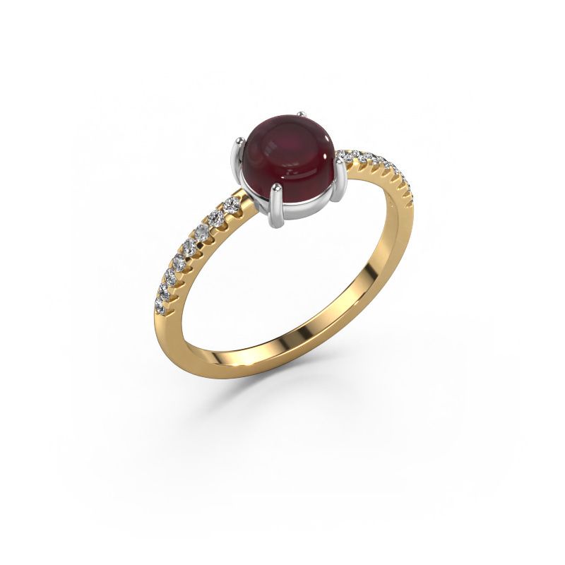 Ring Cathie 585 gold garnet 6 mm