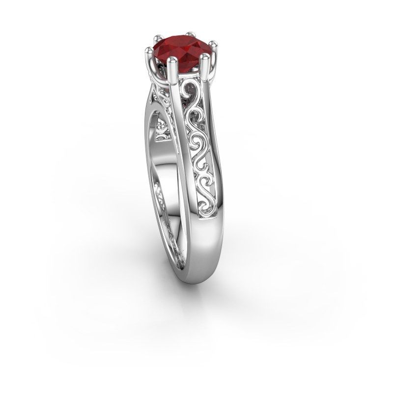 Image of Engagement ring shan<br/>950 platinum<br/>Ruby 6 mm