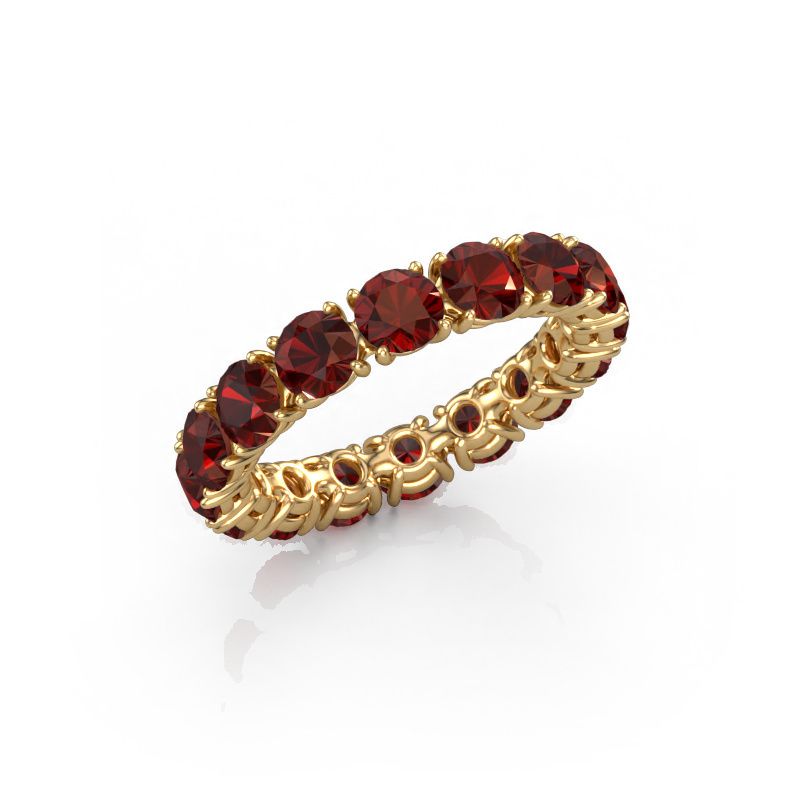 Stackable ring Vivienne 4.0 585 gold garnet 4 mm