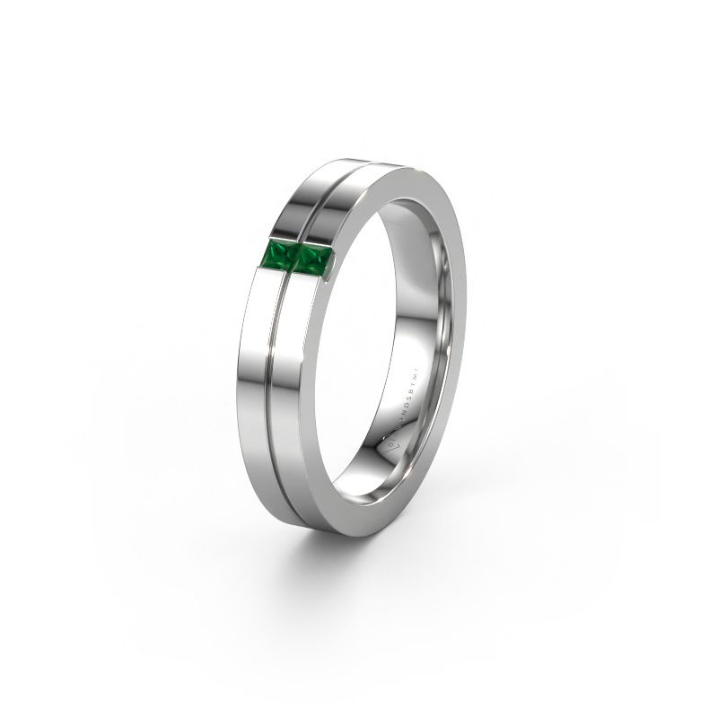 Ehering WH0225L14B 950 Platin Smaragd ±4x2 mm