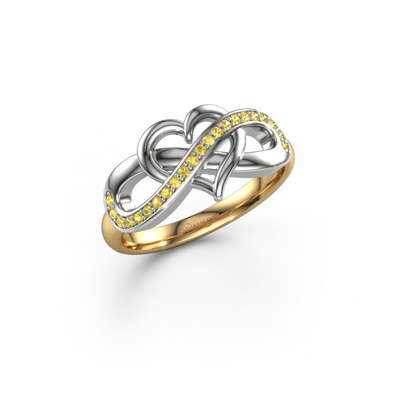 Bague Yael 585 or jaune saphir jaune 1.1 mm