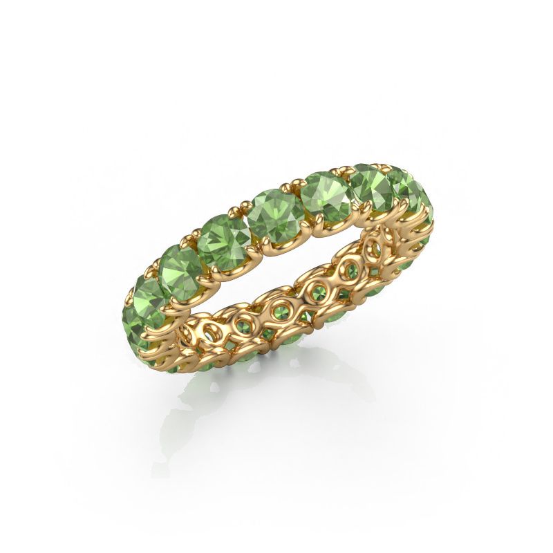 Vorsteckring Estee 3.7 585 Gold Turmalin grün 3.7 mm