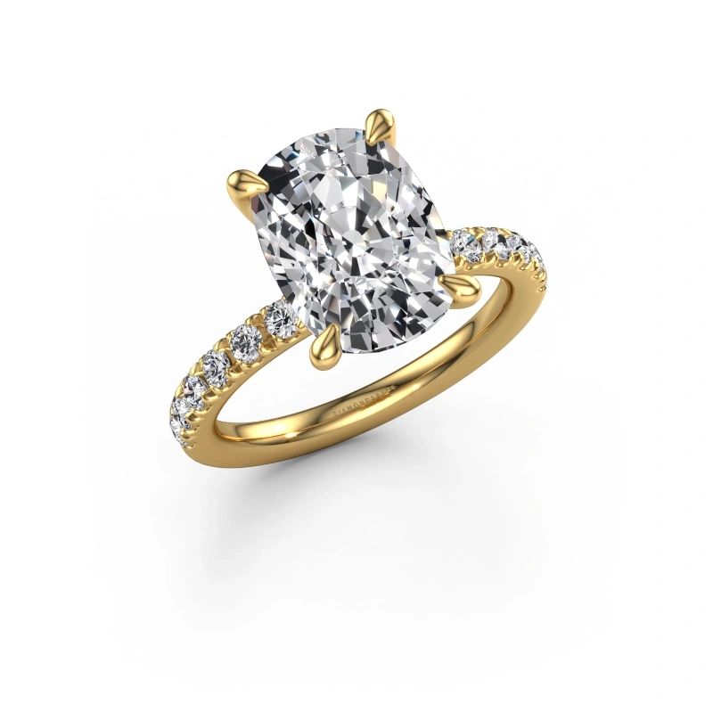 Engagement ring Crystal CSH 4 585 gold lab grown diamond 4.95 crt