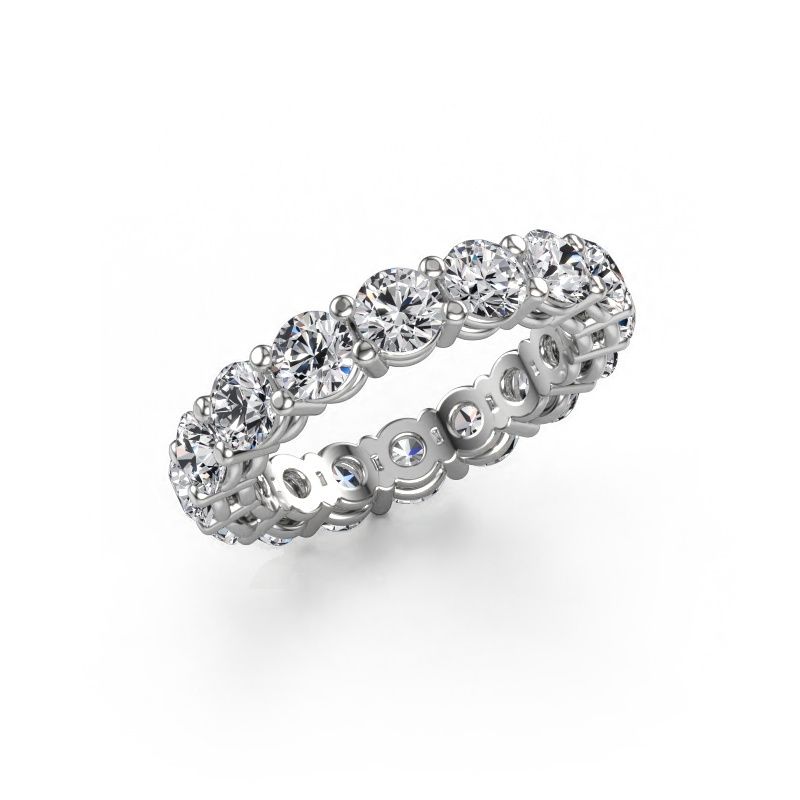 Stackable ring Michelle full 4.0 950 platinum lab grown diamond 4.25 crt