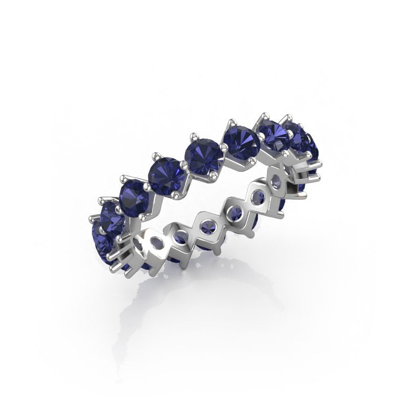 Stackable ring Janie 3.4mm 585 white gold sapphire 3.4 mm