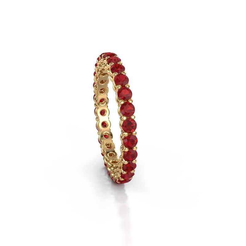 Image of Stackable ring Michelle full 2.4 585 gold ruby 2.4 mm