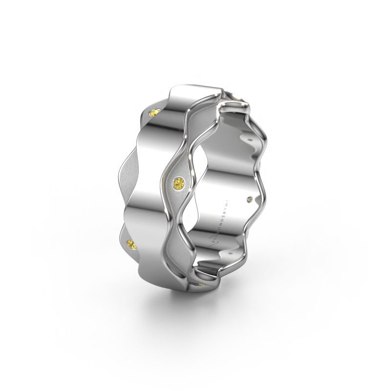 Alliance WH2034P 950 platine saphir jaune ±7x2.4 mm