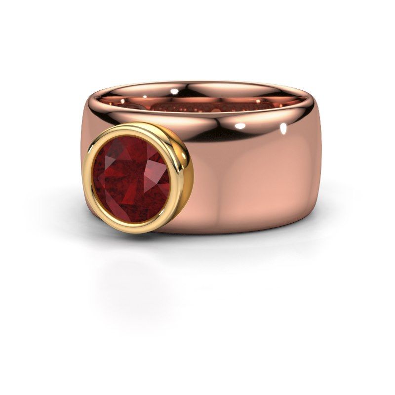 Afbeelding van Ring Klarinda<br/>585 rosé goud<br/>Robijn 7 mm