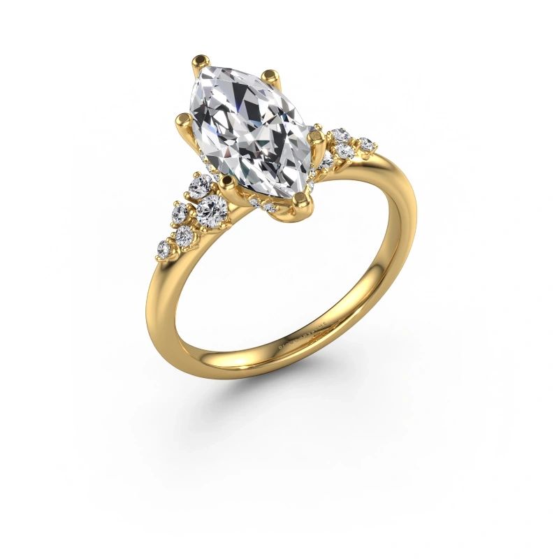 Engagement ring Emma MRQ 585 gold diamond 2.259 crt