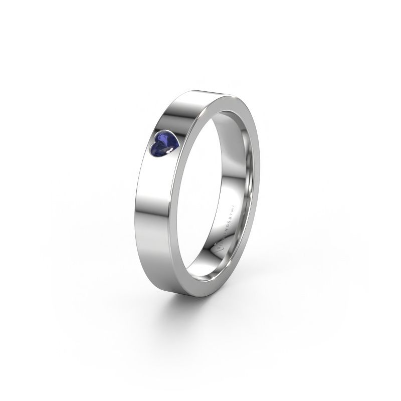Wedding ring WH0101L14BPHRT 950 platinum sapphire ±4x2 mm