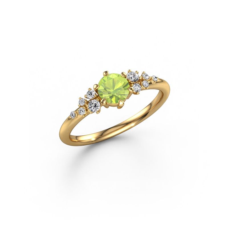 Engagement ring Royce RND 585 gold peridot 5 mm