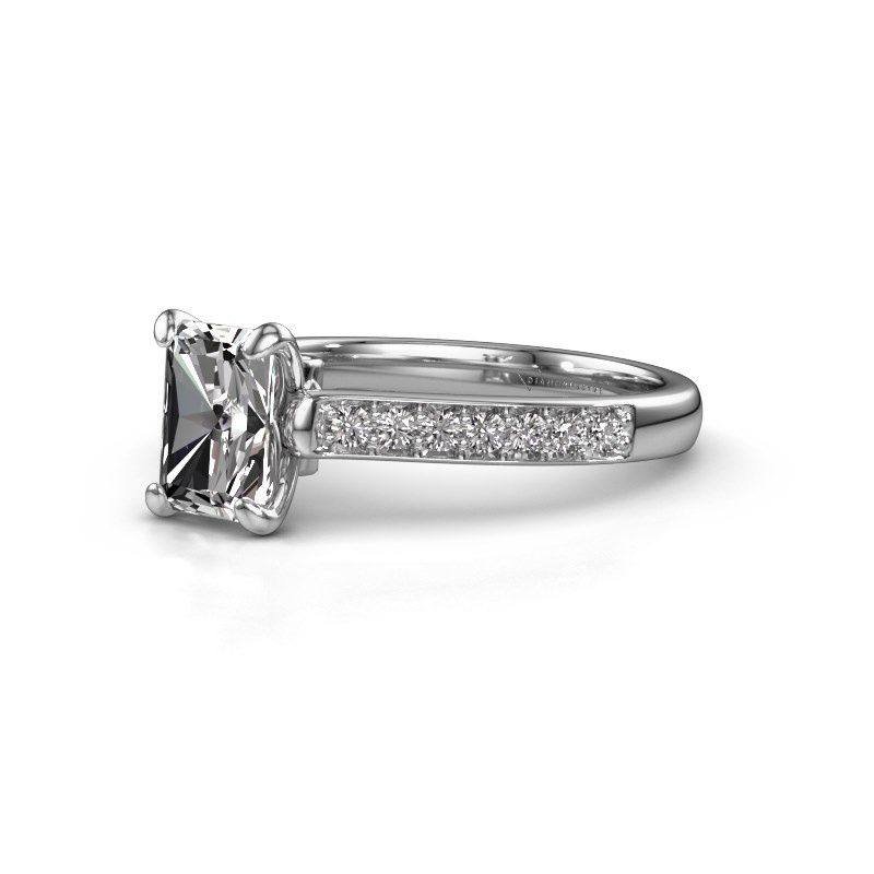 Afbeelding van Verlovingsring Valorie rad 2 950 platina diamant 1.25 crt