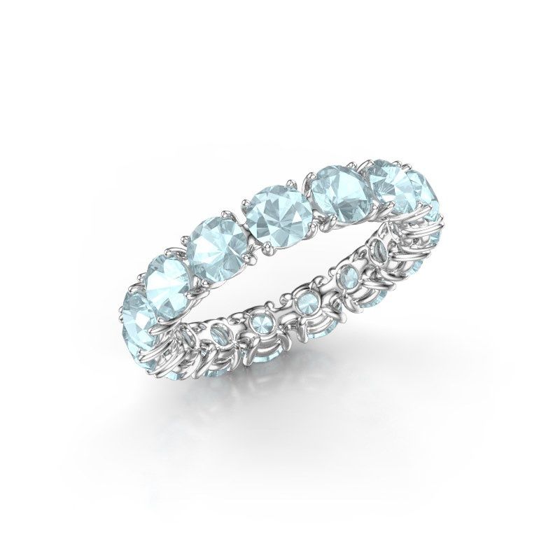 Bild von Ring vivienne 4.2<br/>950 Platin<br/>Aquamarin 4.2 mm