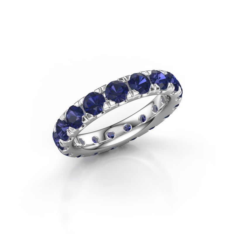 Image of Stackable Ring Jackie 3.7<br/>585 white gold<br/>Sapphire 3.7 mm