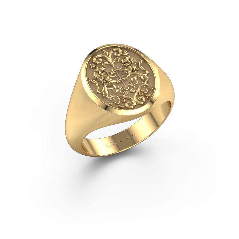 Family crest ring Charlie 585 gold