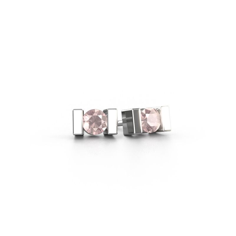 Ohrsteckers Lieve 950 Platin Morganit Champagner 3.7 mm