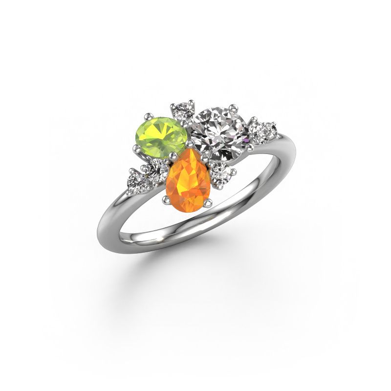 Bague Anja 950 platine diamant 0.795 crt