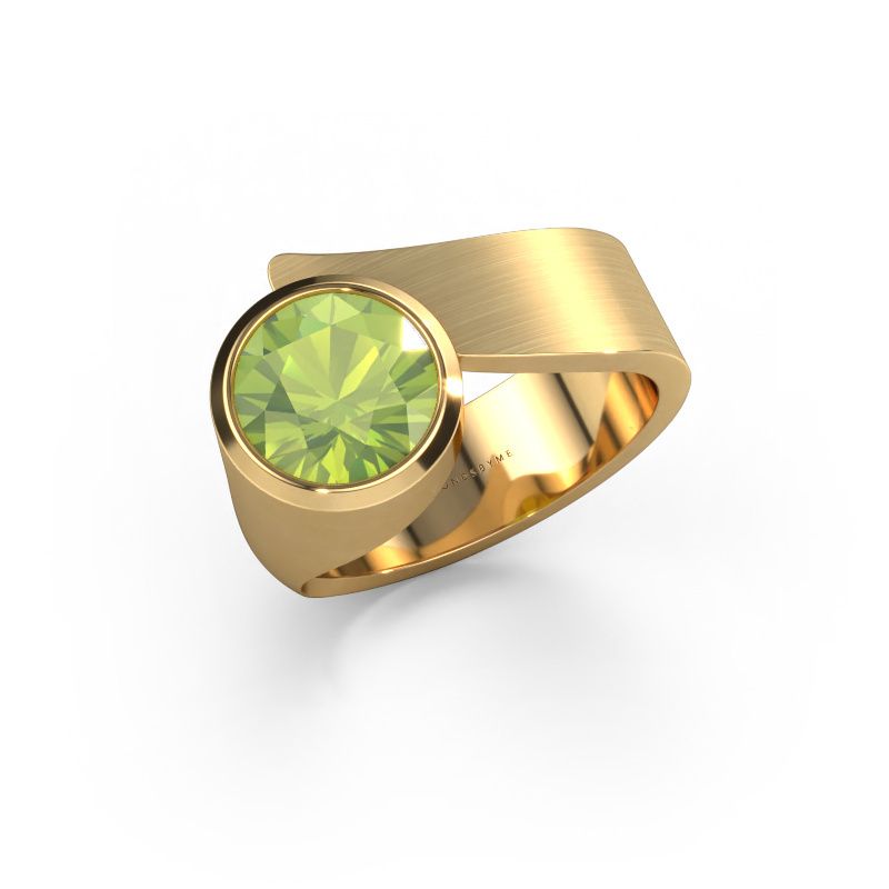 Ring Nakia 585 gold peridot 8 mm