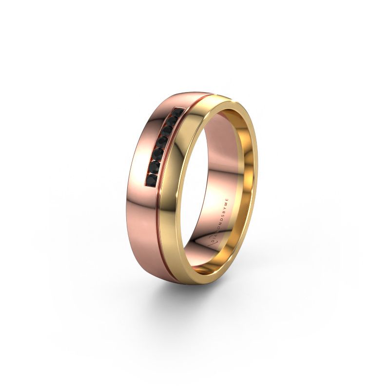 Ehering WH0308L26AP 585 Roségold Schwarz Diamant ±6x1.7 mm