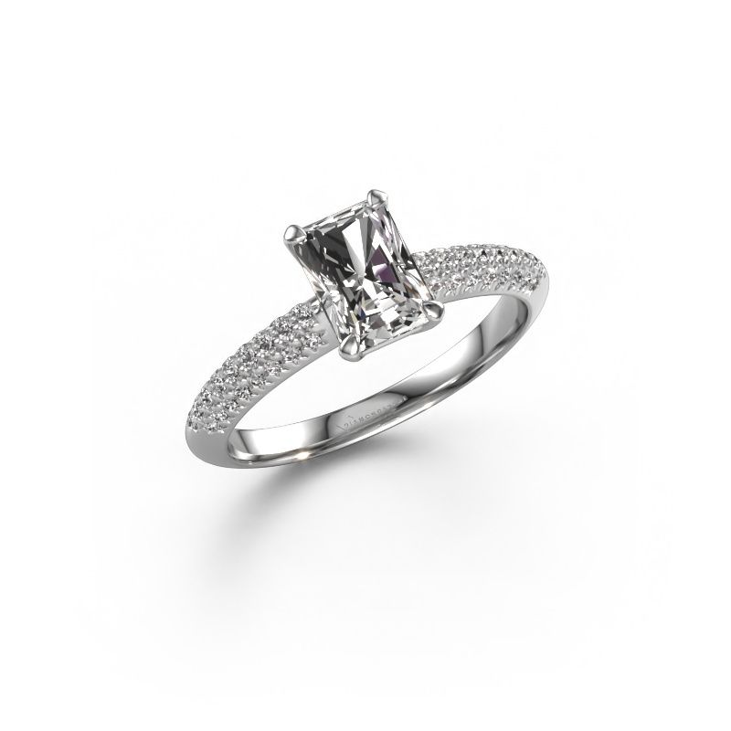 Verlovingsring Morane RAD 950 platina diamant 1.277 crt