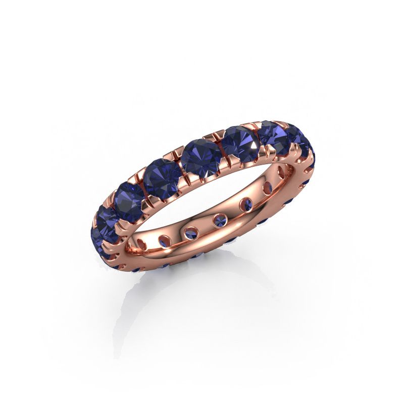 Bague superposable Jackie 3.7 585 or rose saphir 3.7 mm