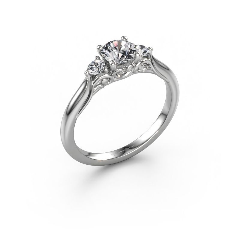 Verlovingsring Laurian RND 950 platina lab-grown diamant 0.70 crt