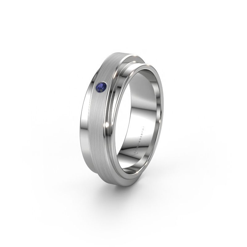 Ehering WH2220L16D 585 Weißgold Saphir ±6x2.2 mm