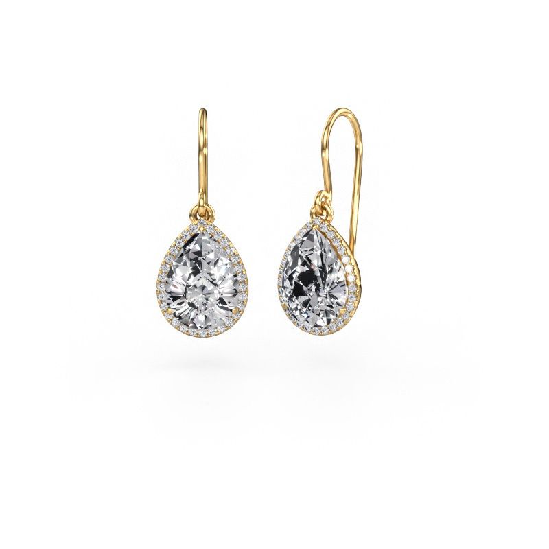 Drop earrings Seline per 585 gold lab grown diamond 2.10 crt
