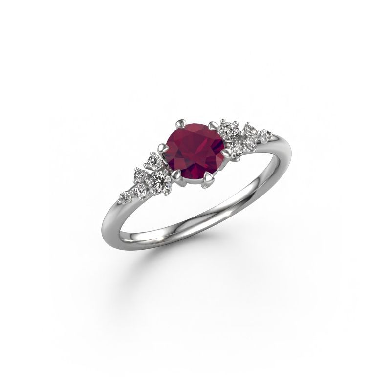 Ring Royce RND 950 platinum rhodolite 5.5 mm