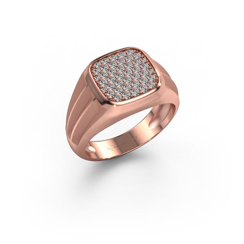 Pinky ring Robbert 585 rose gold diamond 0.558 crt