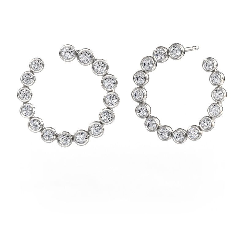 Ohrringe Tosca 950 Platin Lab-grown Diamant 2.53 crt