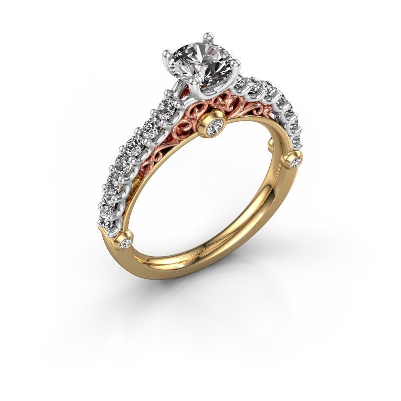 Afbeelding van Verlovingsring Shaunda<br/>585 goud<br/>Diamant 1.10 crt