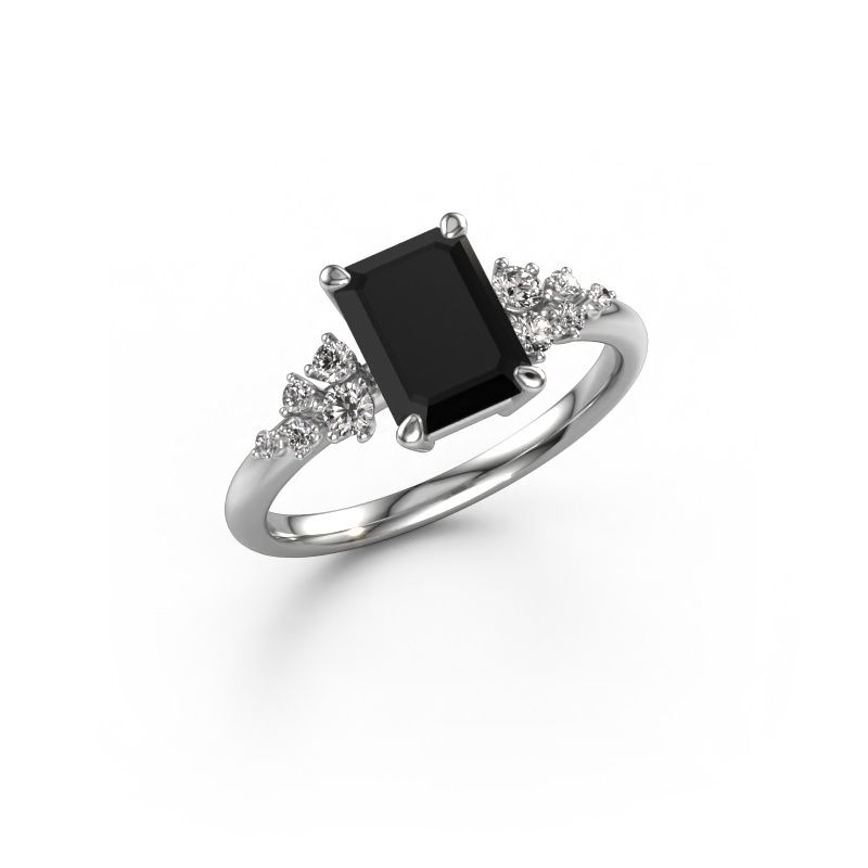Verlobungsring Royce EME 585 Weißgold Schwarz Diamant 2.303 crt
